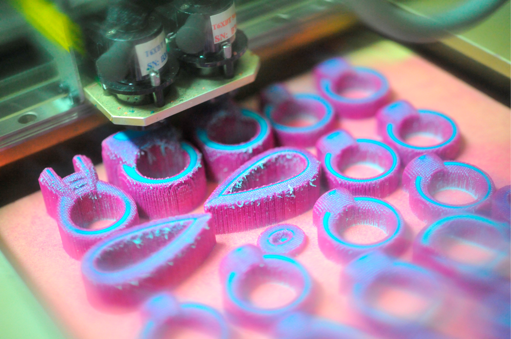 Werkstückmuster aus dem 3D Drucker