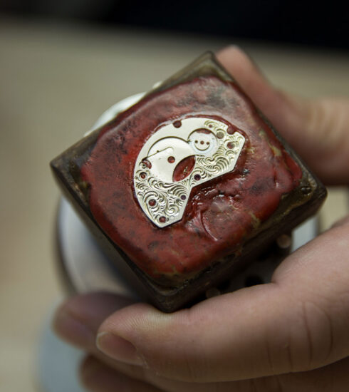 handgravierte Uhrwerksplatine von Alexander Shorokhoff