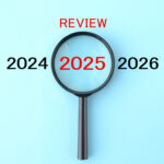 Die Jahreszahlen 2024, 2025 und 2026 sind abgebildet, über 2025 ist eine Uhr (Credit: takasuu)