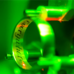 Ring in der Lasergravur Maschine